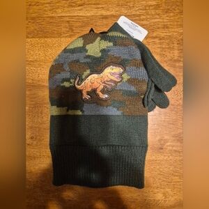 NWT boys Knit cap and glove